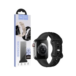 Hoco Silicone Bracelet WA30 Flexible Series iWatch (42/44/45/49mm) Black Hoco Silicone Bracelet WA30 Flexible Series iWatch (42/44/45/49mm) Black